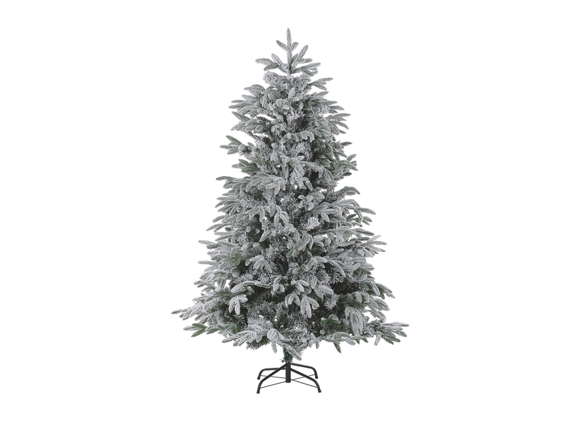 Árbol de Navidad BELIANI Bassie de PVC Blanco 130x130x180