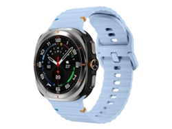 Correa de silicona con textura ondulada y cosida para Samsung Galaxy Watch Ultra de 47 mm.