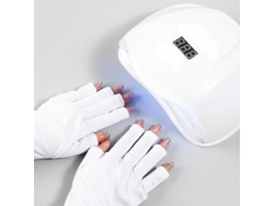 Guantes Sin Dedos Anti-uv Para Manicura Y Pedicura Con Lámpara Led/uv, Protección Solar, 1 Par