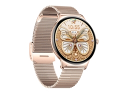 Reloj Inteligente Ultrafino para Mujer para Deportes al Aire Libre Diseño Moderno Notificaciones Inteligentes y Monitoreo de Salud Rosa YEMAESRE