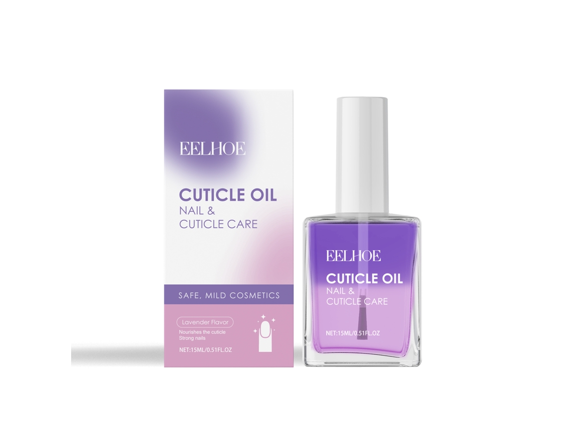 Aceite de doble capa para cutículas con lavanda para uñas