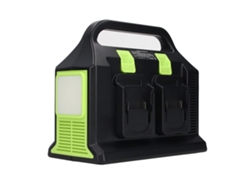 Inversor de corriente portátil de 300 W con salida USB y batería de 18 V (onda sinusoidal)