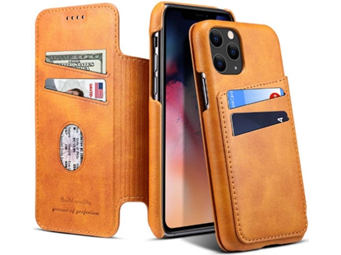 Funda iPhone 11 WJS Cover Marrón