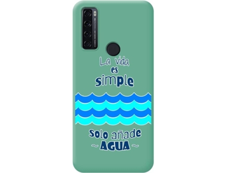 Carcasa para TCL 20 SE TUMUNDOSMARTPHONE Silicona Líquida Dibujos Verde