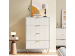 Mueble auxiliar moderno con 4 cajones, mueble con cajones, mueble auxiliar, mueble con cajones, para salas de estar, dormitorios Rosahqnda