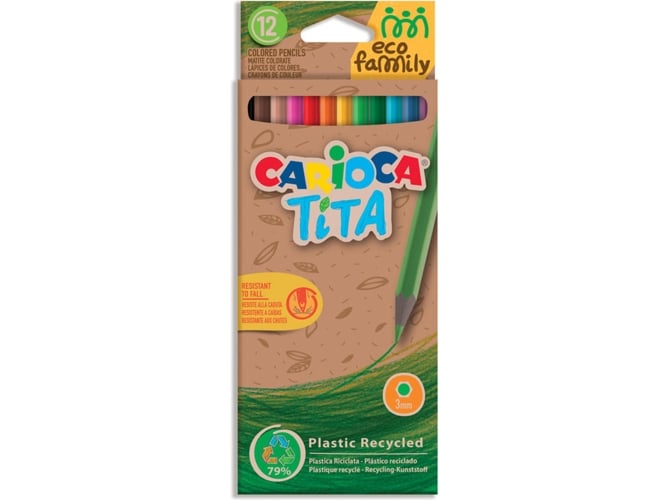 Pack de 12 Lápiz de Color CARIOCA 43097 (Multicor)