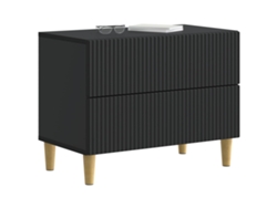 Maison Exclusive - Armario De Noche Negro 62 X 34,5 X 48 Cm Madera De Ingeniería