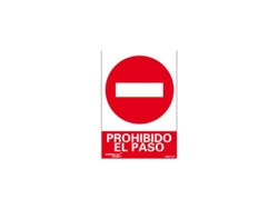 Placa De Prohibición De Entrada 210x297mm Rd40017 Normaluz