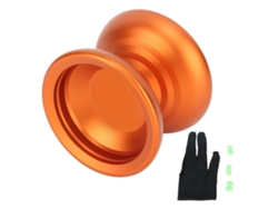 Bj-yoyo De Liga Instável Para Crianças, Rolamento Com Equilíbrio Forte, Rotação Estável, Com Luvas E Cordas, Laranja