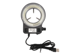 Microscopio Con Anillo De Luz Led De 144 Led, 4 W, 6500-7500 K, Brillo Ajustable, Usb, 32000-36000 Lux