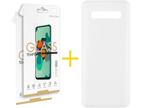 Carcasa + 2 Protectores de Pantalla Samsung S10 SKYHE Transparente