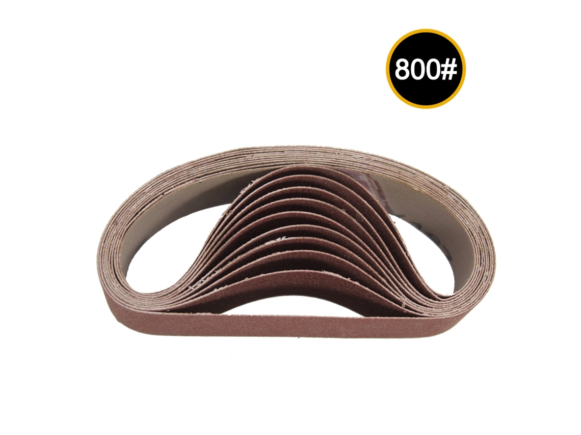 10pcs Cintas De Lixa Abrasiva 30x330mm Grit 800 Para Lixadeira Ferramentas De Polimento E Esmerilhamento