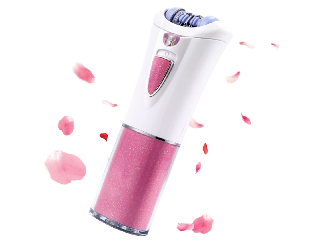 Depiladora facial inalámbrica JYTGALX con LED para mujer, zona del bikini y cuerpo (blanca)