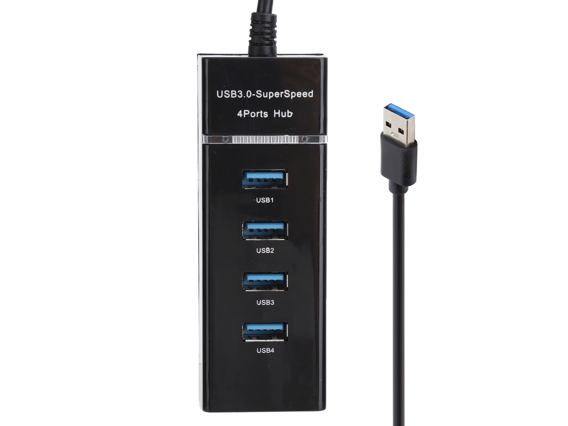 Hub Usb 3.0 De 4 Puertos, Adaptador Divisor Extensor Para Pc Portátil, 5 Gbps, Plug And Play.