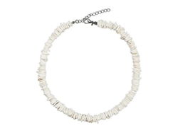 Collar Ajustable De Conchas De Almeja Blanca Puka Para Verano Playa Hawaiiano Joyería Hti