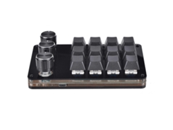 Mini teclado macro programable de 12 teclas para juegos mecánicos, teclado macro de 3 botones, teclado para juegos intercambiable en caliente Everley891