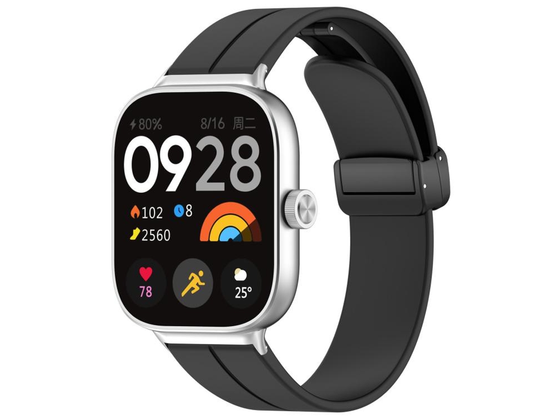 Correa para Xiaomi Band 9 Pro / 8 Pro / Redmi Watch 6 / 5 - Silicona - Cabeza plana - Hebilla negra