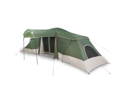 Tienda de campaña familiar impermeable Domus Green para 6 personas con ventanas Wsd598623 Lovely Home