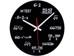 Reloj De Pared Matemático, Diseño Único Con Fórmulas, Decoración Moderna Para Sala De Estar, Escuela Y Oficina.
