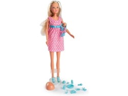 Muñeca Fashion Embarazada Silvertorn Steffi Love 10 Accesorios Incluidos Rosa