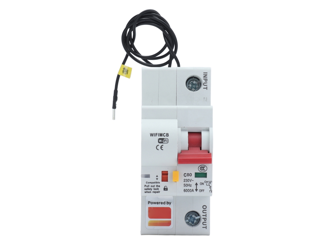 Disyuntor inteligente Wi-Fi con interruptor de encendido, control remoto Bluetooth, cubierta ignífuga, CA 220 V