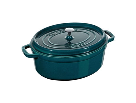 La Cocotte 31 cm, ovalado, Verde azulado-turquesa, Hierro fundido STAUB