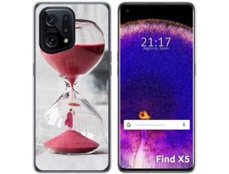 Carcasa para Oppo Find X5 5G TUMUNDOSMARTPHONE Dibujos Reloj Multicolor