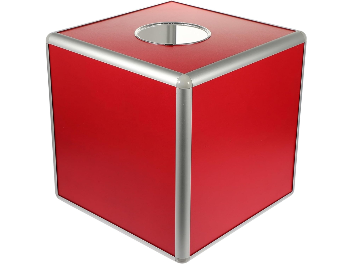 Boîte À Dons Transparente 30x30x30 Cm Bordure De Aluminio Urne Cubique Multifonction Pour Réunion