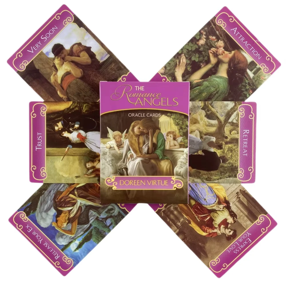 Cartas Del Oráculo De Los Ángeles Románticos, 44 Cartas Del Tarot, Versión Adivinación En Inglés O Español