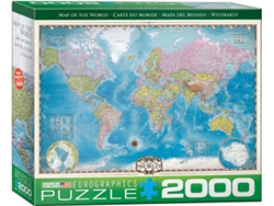 Puzzles EUROGRAPHICS Map of the World 2000 pcs (2000 piezas)