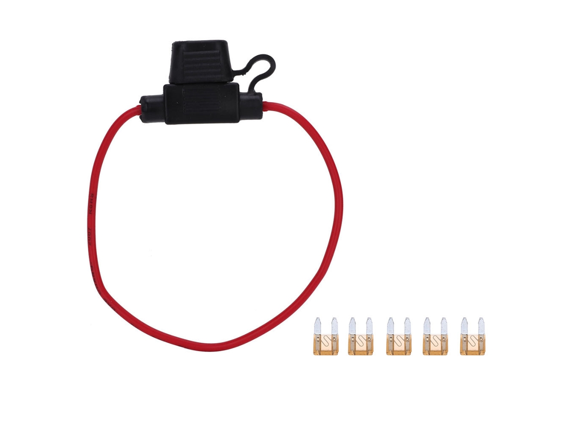 Yncm2026-5 Piezas De Porta Fusibles En Línea Y 5 Piezas De Fusibles Hoja Atc/ato 7.5a Para Coche Barco Rv
