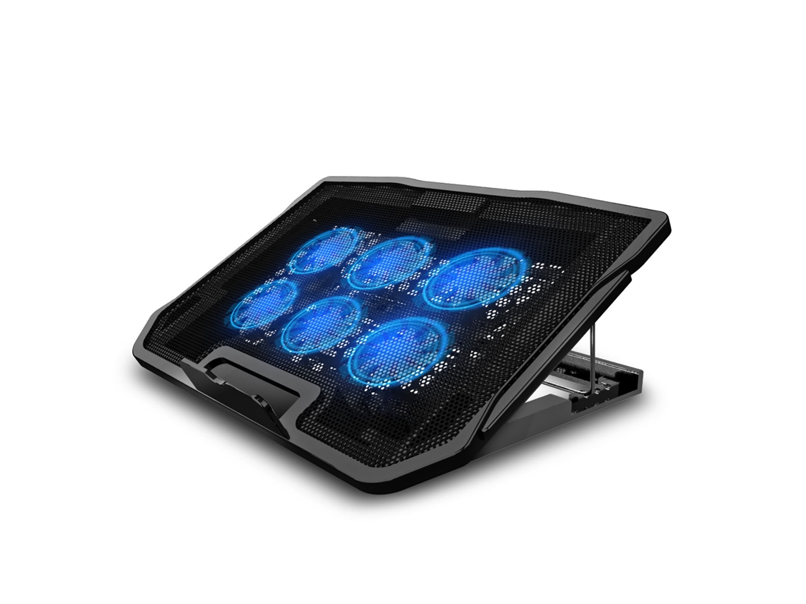 Base Para Enfriar Portátil Con Luz Led Y Doble Usb Soporte De Ventilador Para Laptop Notebook Pc