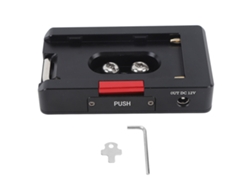 Placa Adaptadora De Batería Np F Antideslizante Con Botón De Autobloqueo Para Cámaras Dslr Y Mirrorless