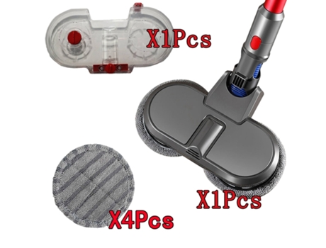 Cepillo eléctrico para aspiradora y tanque de agua para Dyson V7 V8 V10 V11, piezas de repuesto con 4 paños de limpieza