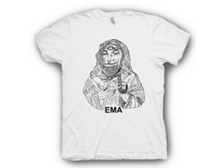 Ema Lizard White T-shirt Rockinstone Unisex Adults Best Sellers Size:xxxl
