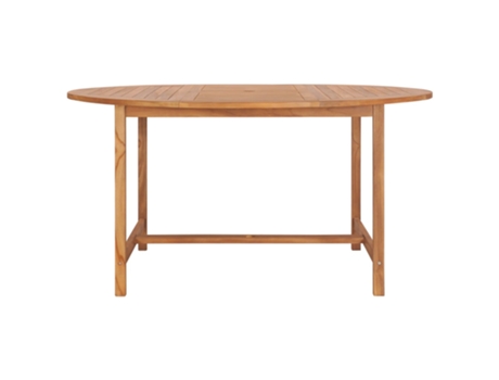 MAISON EXCLUSIVE Mesa de jardín de madera de teca maciza 150x76 cm