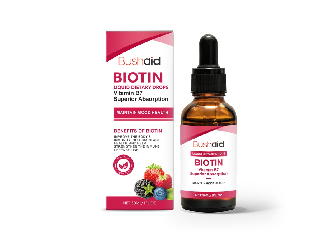 Gotas nutricionales con biotina oral para la salud del cabello