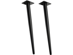 Soportes De Repuesto Metálicos Cónicos De 2 Piezas Para Muebles De Mesa, Escritorio, Armario, Etc. - Material Sólido
