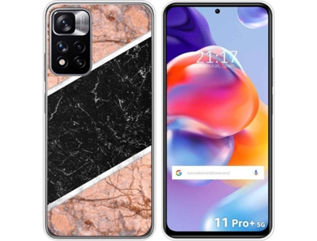 Carcasa para Xiaomi Redmi Note 11 Pro+ Plus 5G TUMUNDOSMARTPHONE Dibujos Mármol 07 Multicolor