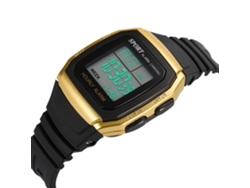 Reloj Electrónico Digital Infantil Con Correa De Pvc, Reloj De Moda Dorado Para Niños.