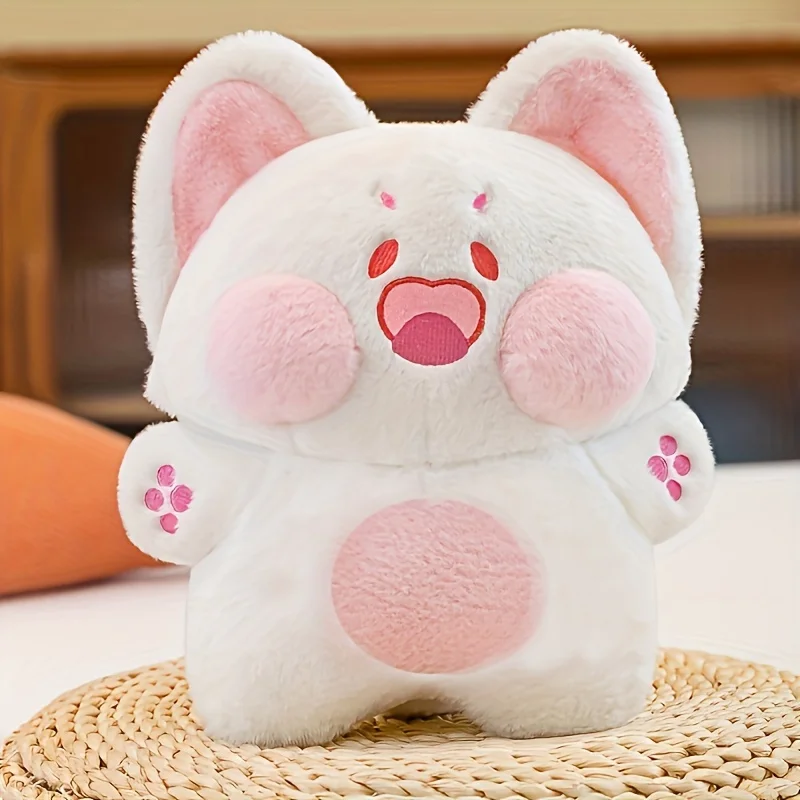 (rosa, 30 Cm) Muñeco De Gatito Adorable De 30 Cm, Muñeco De Peluche Doodle Meow