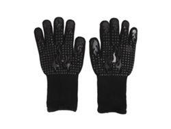 Guantes resistentes al calor, antiderrames, lavables, talla única, color negro