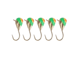 5pcs Anzuelos De Pesca En Hielo De Carbono Alto Jig Lures Set Para Agua Dulce Y Salada Invierno 5mm