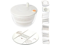 Centrifugadora De Ensalada Y Bandeja Lavado Schneider Colador Cocina Para Limpiar Preparar Pepinos Patatas