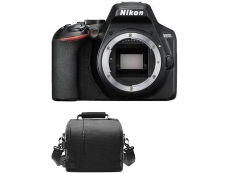 Kit Cámara Réflex NIKON D3500 Corpo Negro + Funda para cámara