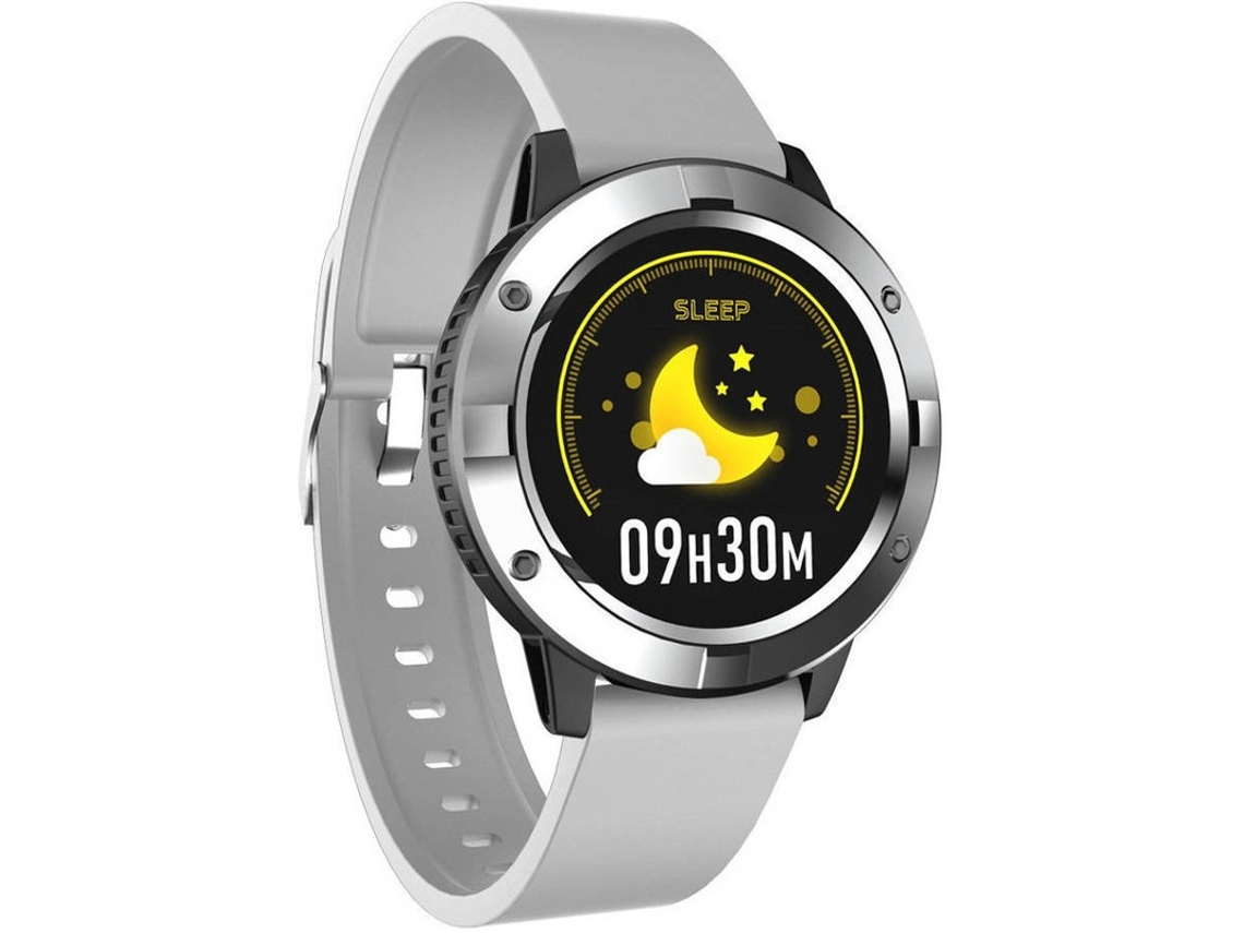 Reloj inteligente Q10 para mujer, resistente al agua IP67, con monitor de ritmo cardíaco, podómetro y rastreador de actividad física multideportivo Yizhood (plateado)