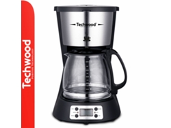 Cafetera eléctrica Techwood con jarra de 1,5 l y 1000 W