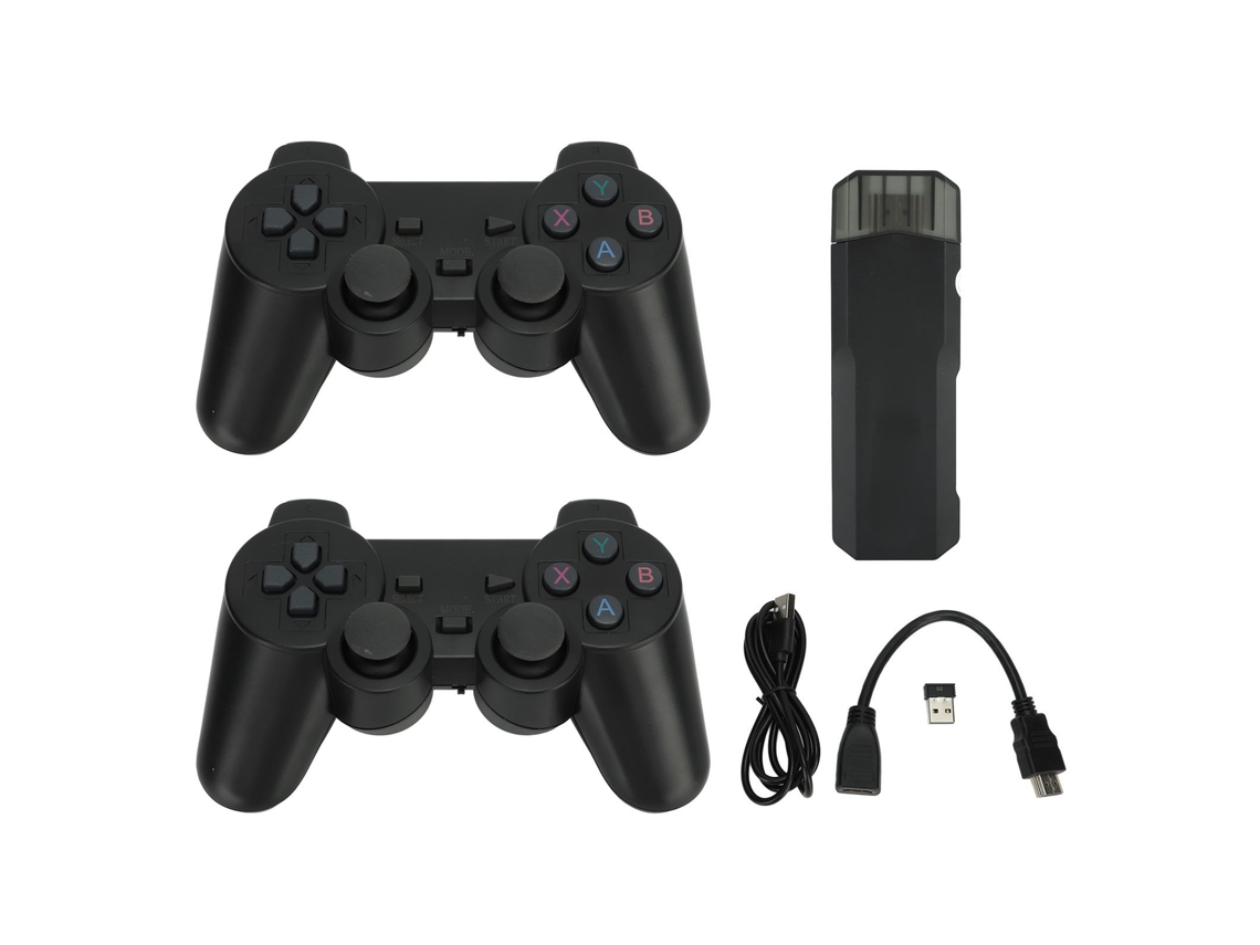 Console De Jogos Sem Fio 2 Jogadores 32g 4k Com Controles Retro Para Tv E Computador