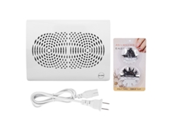 Aspiradora recolectora de polvo de uñas con doble ventilador de 20 W para salones de belleza.