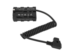 Adaptador De Batería Falsa D Tap A Np F970 F570 F550 Para Cámara Led Monitor Cable Espiral Dc Coupler